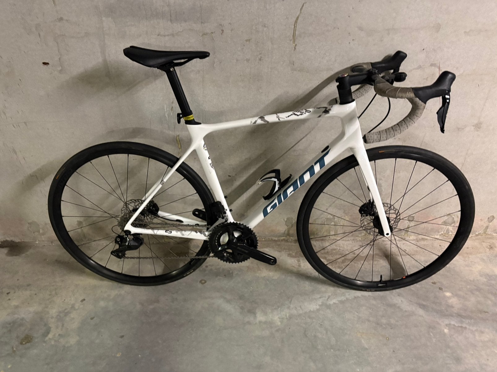 Giant TCR Advanced 1 2023 105 2x12 Di2 ML powermeter 4iiii, Fietsen en Brommers, Ophalen, Zo goed als nieuw, Giant