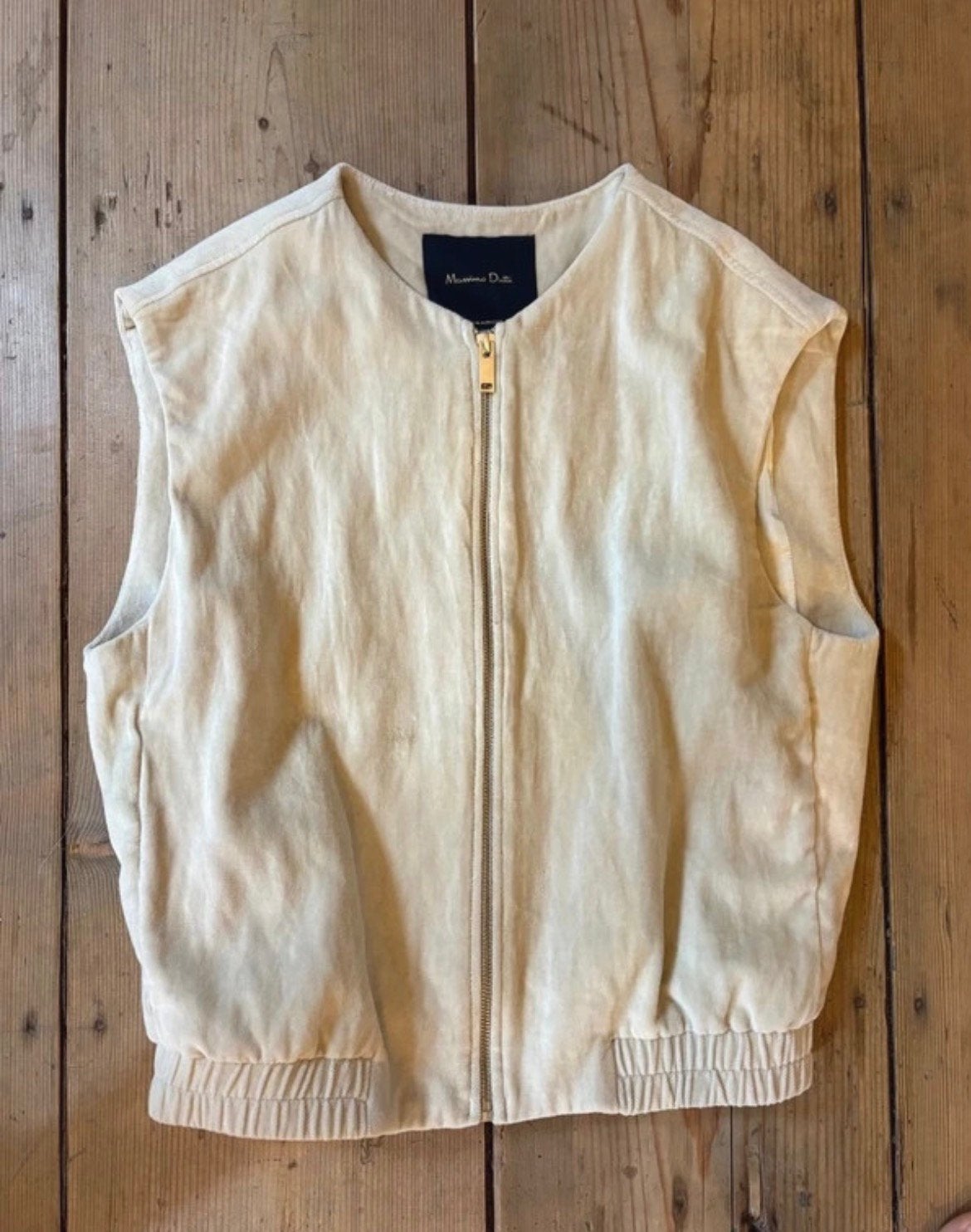 Massimo Dutti bodywarmer, Ophalen of Verzenden, Zo goed als nieuw, Beige