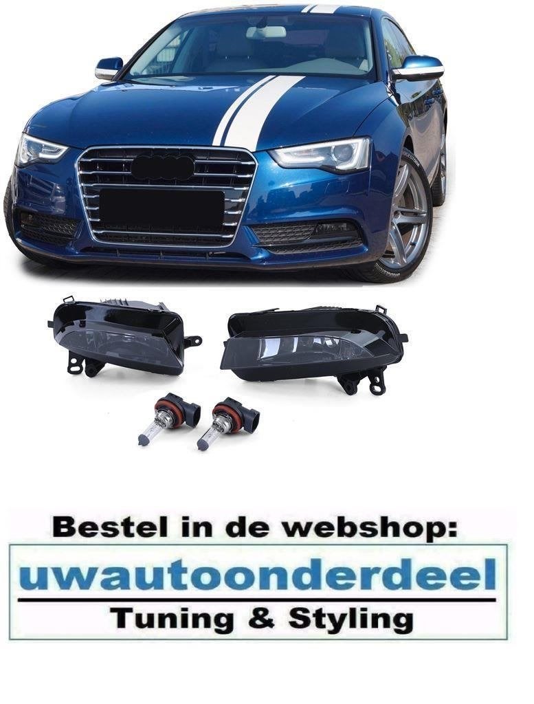 Smoke Glas Led Mistlampen Grill Bumper Voor Audi A5 8T, Verzenden