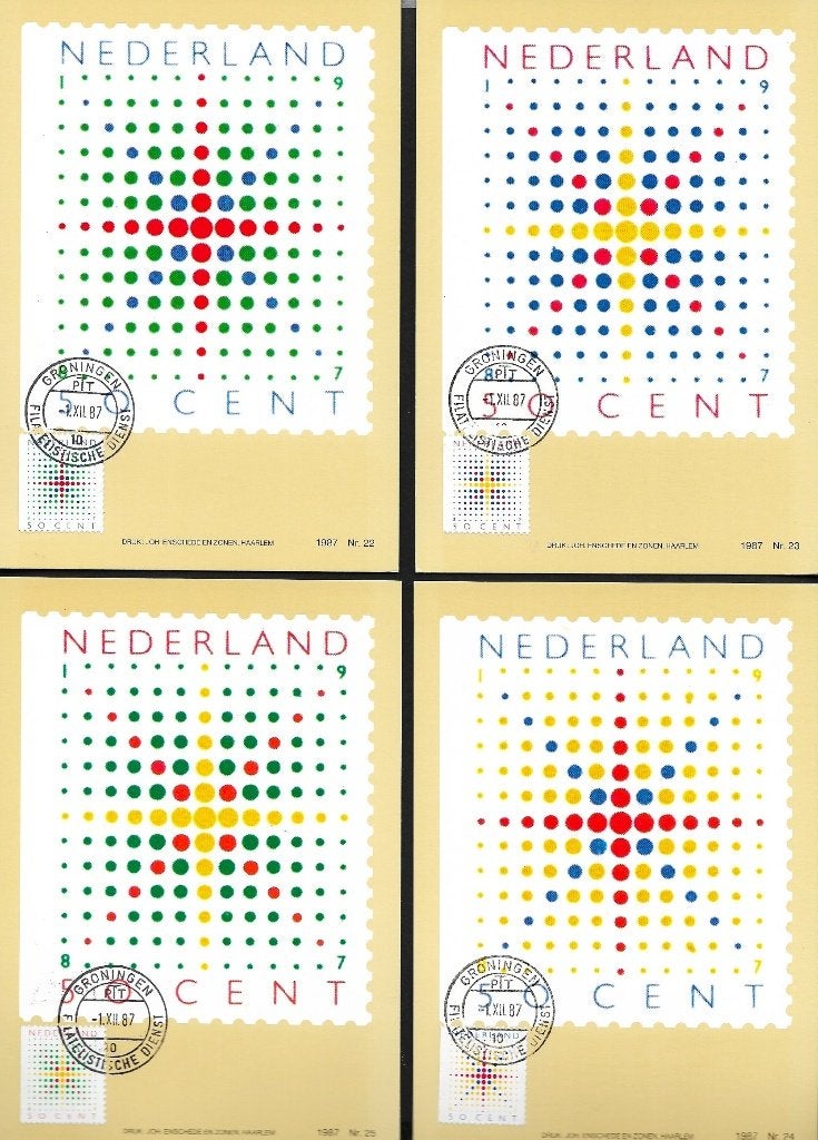 1987 - NEDERLAND - MK Decemberzegels [SG 1520/1524], Verzenden, Na 1940, Postfris