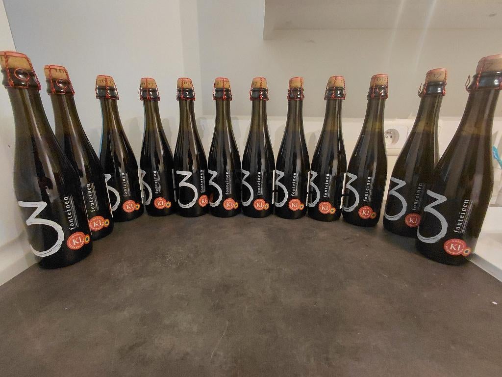 12 x 3 fonteinen oude kriekenlambiek 2017 37,5cl, Verzamelen, Biermerken, Ophalen of Verzenden, Nieuw, Flesje(s)