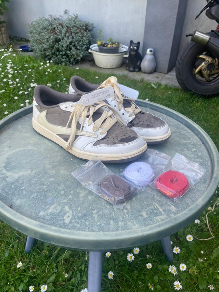 Air jordan 1 low OG Travis Scott Mocha Reverse, Enlèvement, Utilisé
