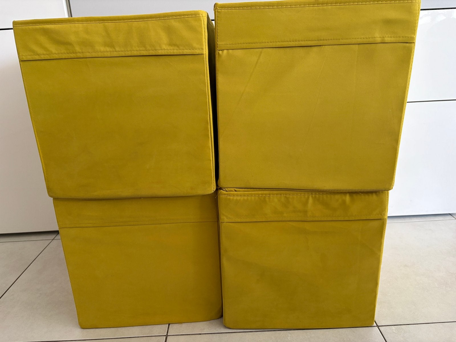 4 IKEA DRÖNA Kallax-bakken, Maison & Meubles, Accessoires pour la Maison | Plataux & Paniers, Utilisé, Synthétique, Enlèvement