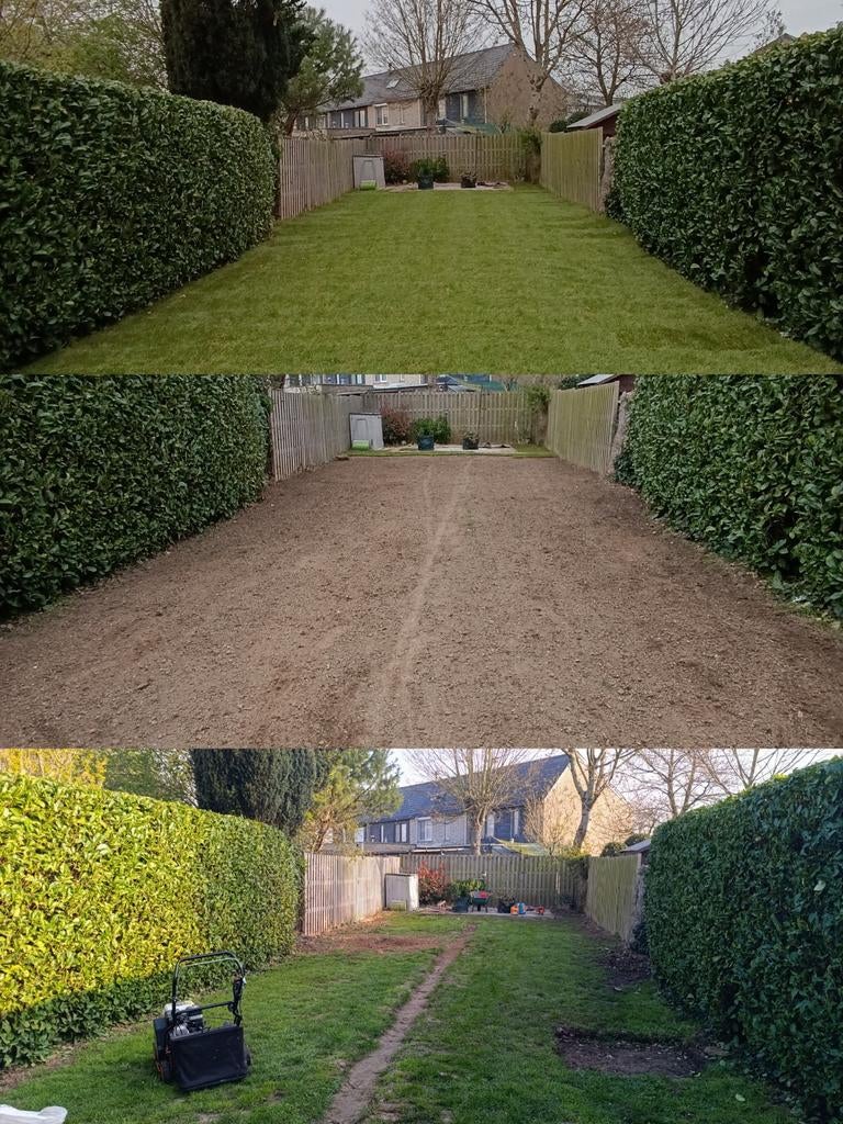 Tailles , tondes , aménagement d'espaces verts, Tuin en Terras, Gras en Kunstgras, Ophalen of Verzenden