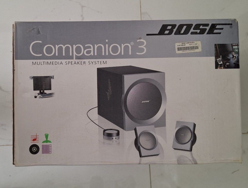 BOSE COMPANION 3 MULTIMEDIA SPEAKER SYSTEM, Enlèvement ou Envoi, Kit d'enceintes, Utilisé, Bose