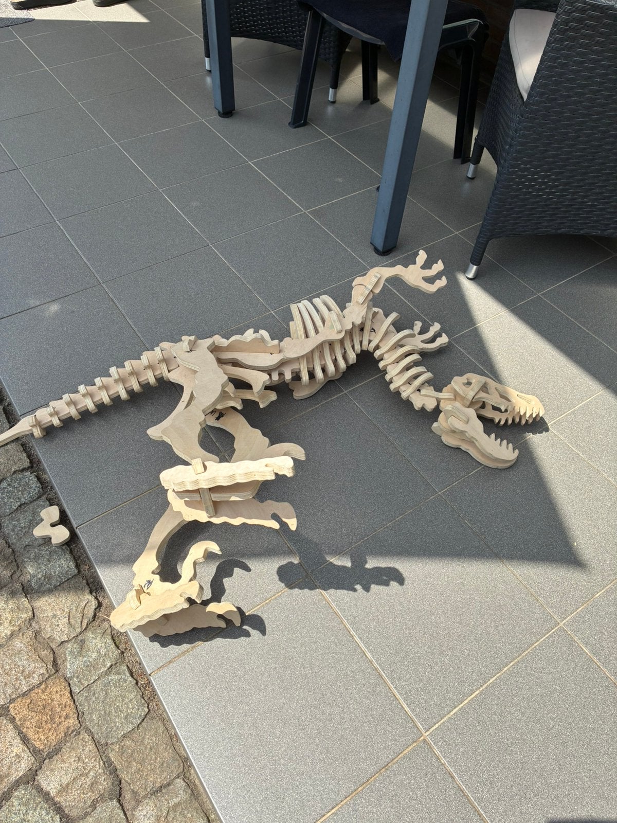 Houten puzzel dinosaurus, Kinderen en Baby's, Speelgoed | Houten speelgoed, Ophalen, Zo goed als nieuw