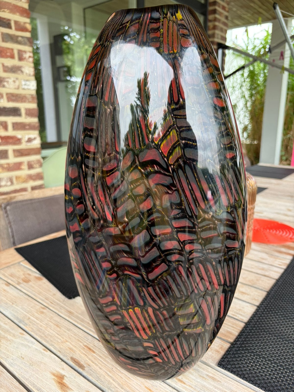 Murano studio Forma glas, Ophalen, Zo goed als nieuw, Handgemaakt, Glas