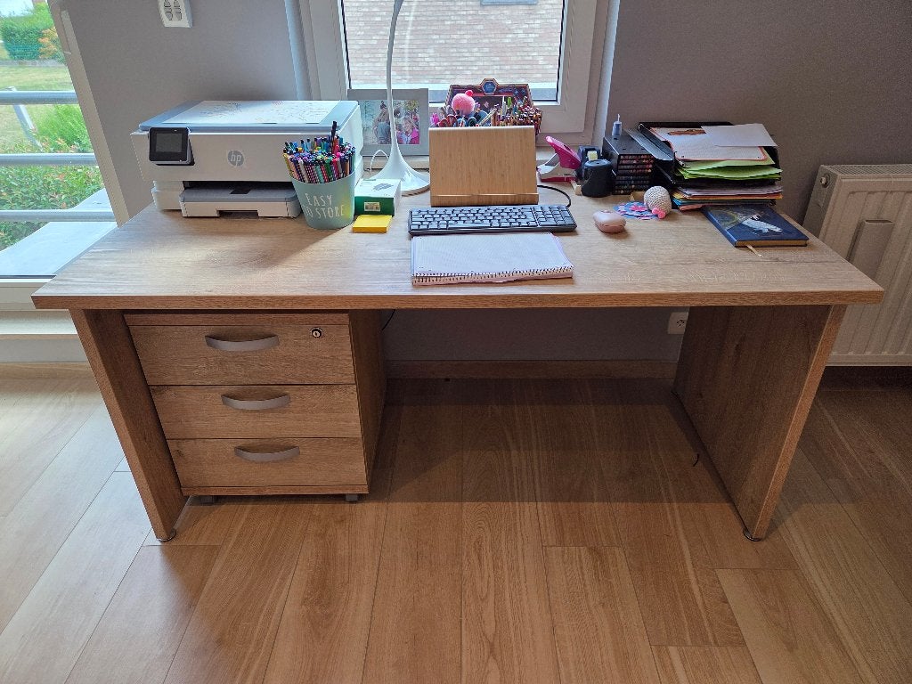 Ensemble Bureau, Enlèvement, Comme neuf, Bureau-armoire combiné