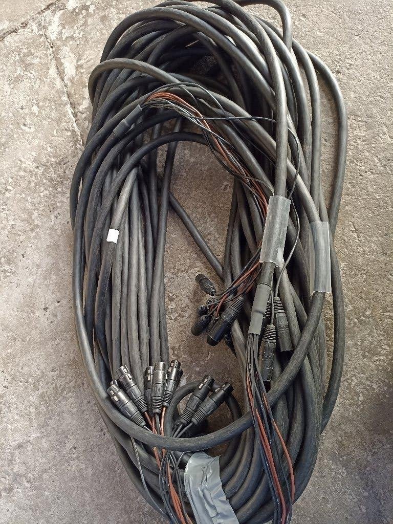 cable 50m 12 paires xlr3 neutrik male-femelle, TV, Hi-fi & Vidéo, Enlèvement, Comme neuf, 10 mètres ou plus, Câble de haut-parleur