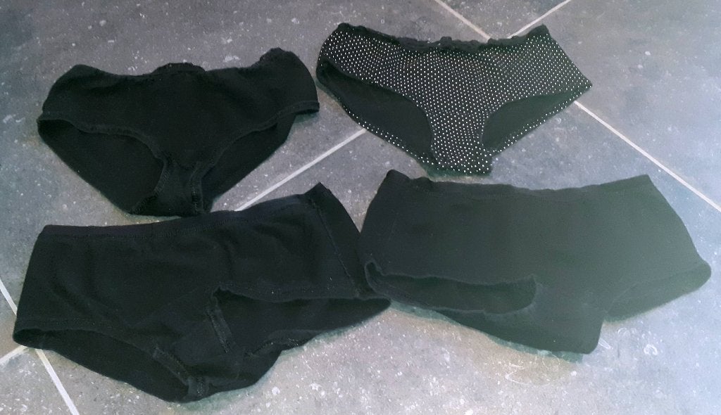 slip set 4 zwart en polkadot Zeeman S, Ophalen of Verzenden, Zwart, Slip