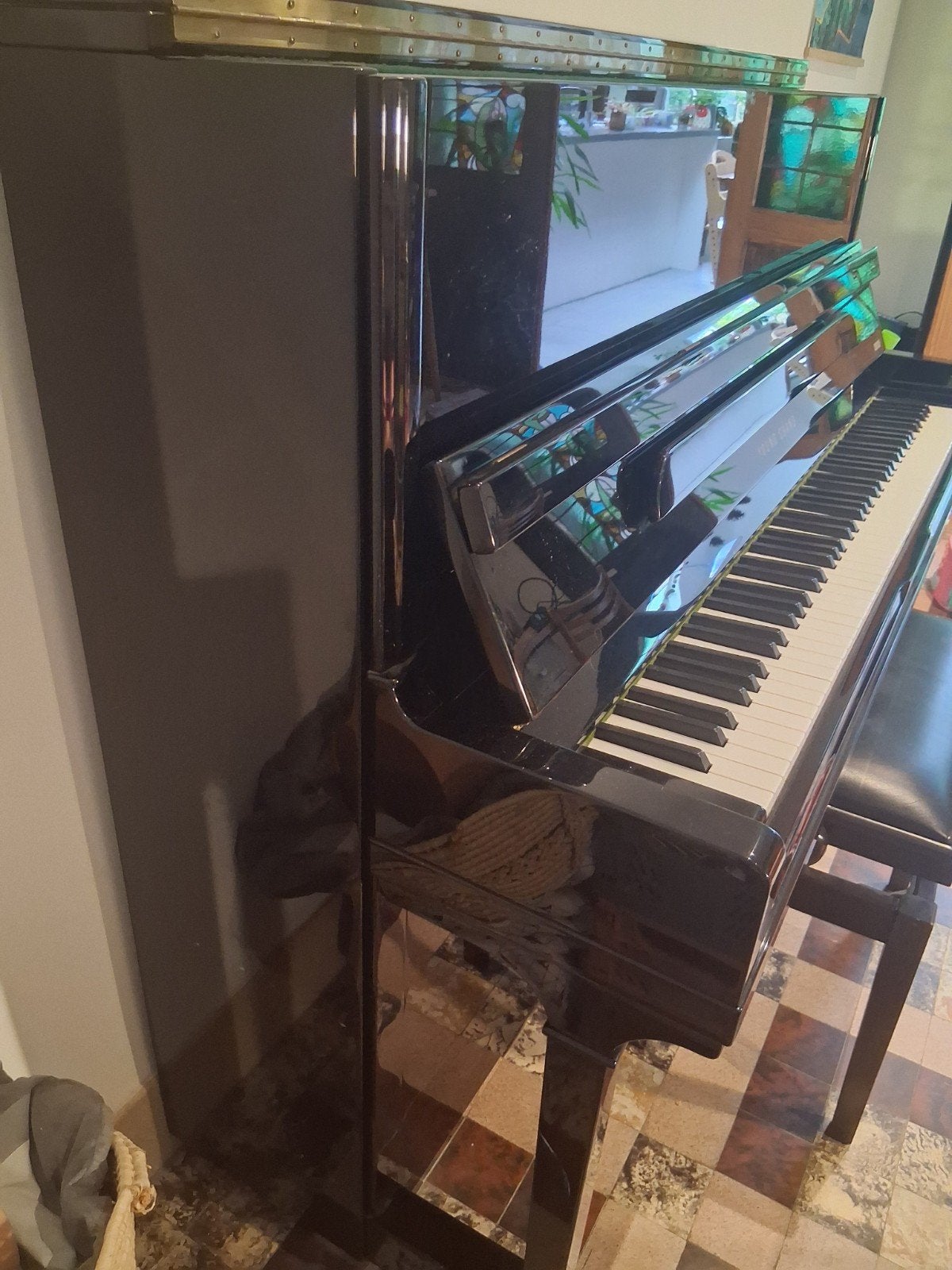 buffetpiano Young Chang E-121, Muziek en Instrumenten, Ophalen, Gebruikt, Zwart, Piano