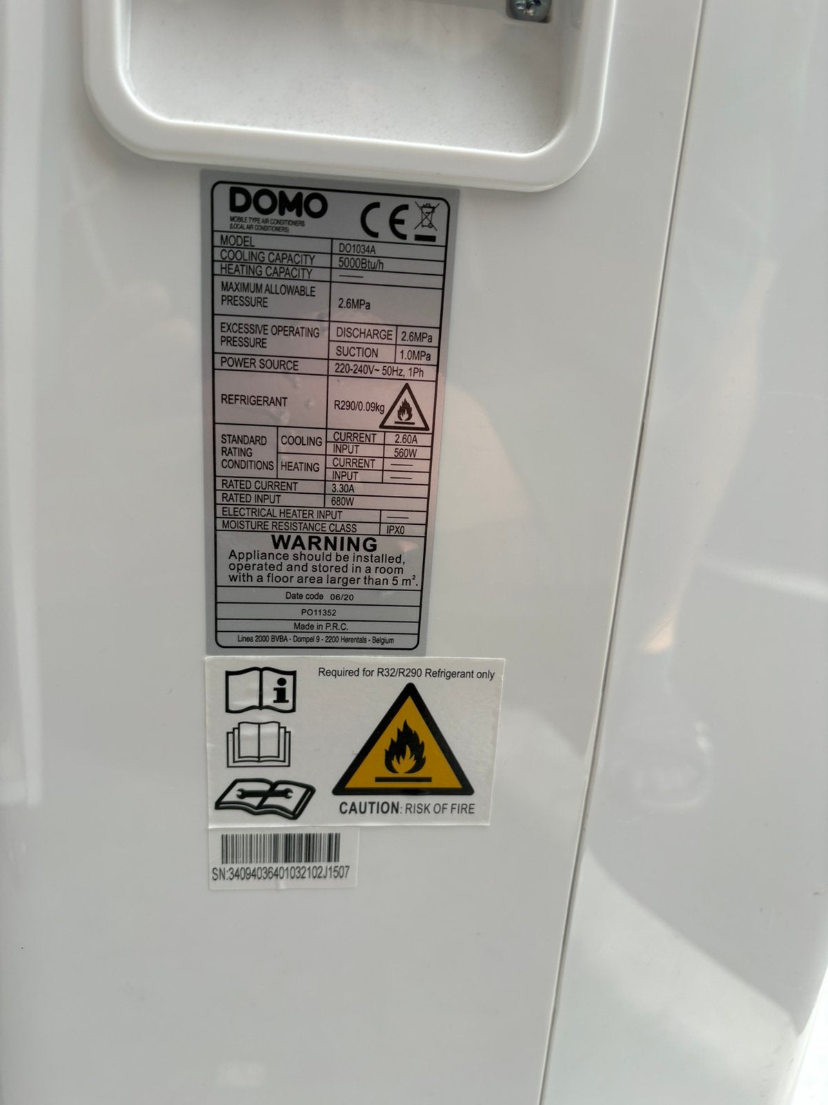 Climatiseur mobile, Electroménager, Enlèvement, Comme neuf, Climatiseur mobile