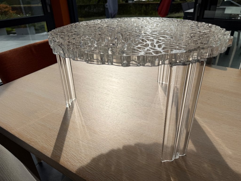 Tables basses, Maison & Meubles, Rond, Comme neuf, Synthétique, Enlèvement