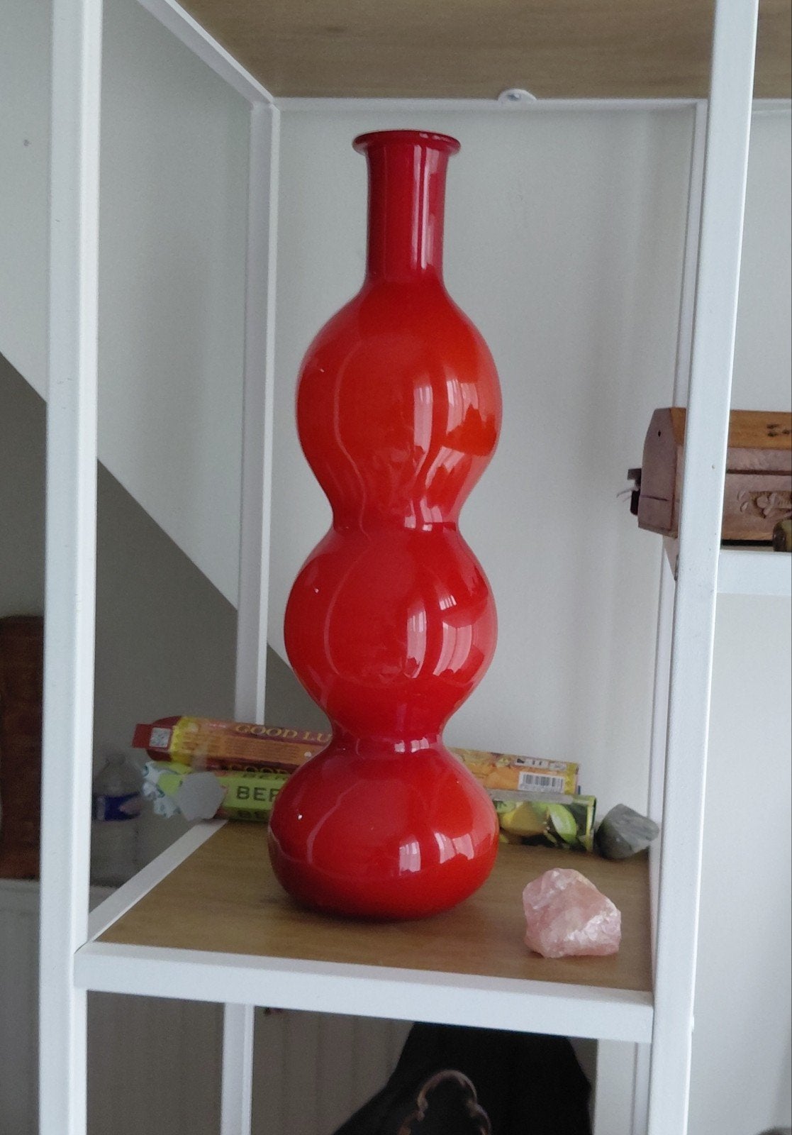 Vase Empoli vintage, soufflé à la bouche, je l'adorerais d'o, Enlèvement ou Envoi