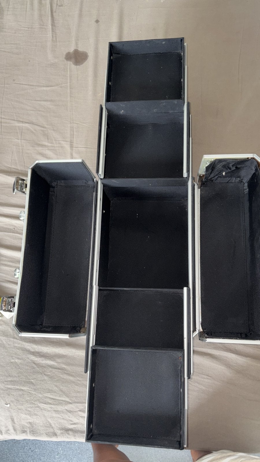 Beautycase, Ophalen, Gebruikt, Zwart, Met slot