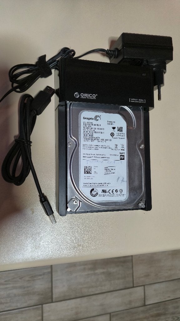 ORICO USB 3.0 SATA 2,5/3,5" + HD 500 Gb, Externe, Enlèvement, Utilisé, Desktop