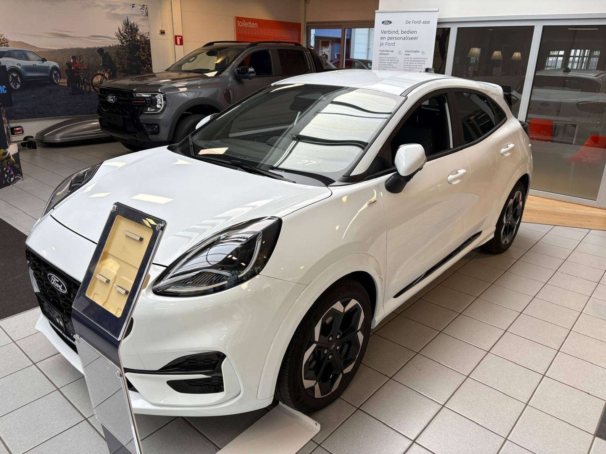 Ford Puma EcoBoost mHEV ST-Line X AUT (bj 2025, automaat), Auto's, Automaat, Wit, 5 zetels, 130 g/km