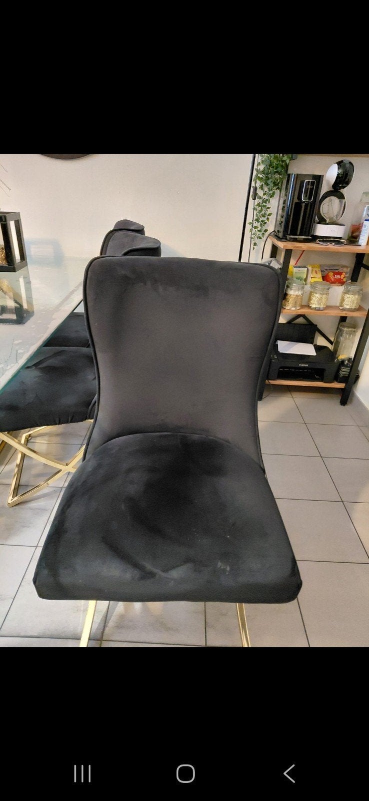zwarte meubels te koop, Huis en Inrichting, Stoelen, Ophalen, Zo goed als nieuw, Zwart, Vijf, Zes of meer stoelen
