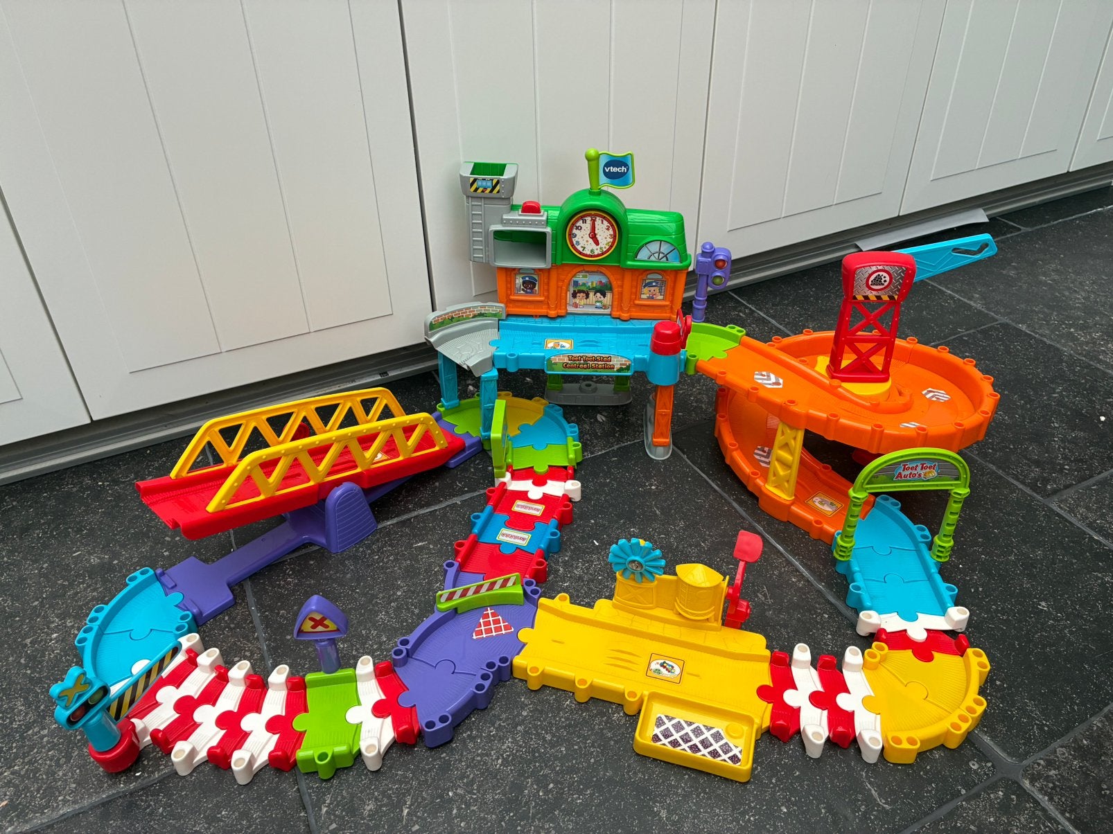 Vtech toet toet auto’s centraal station, Ophalen, Gebruikt