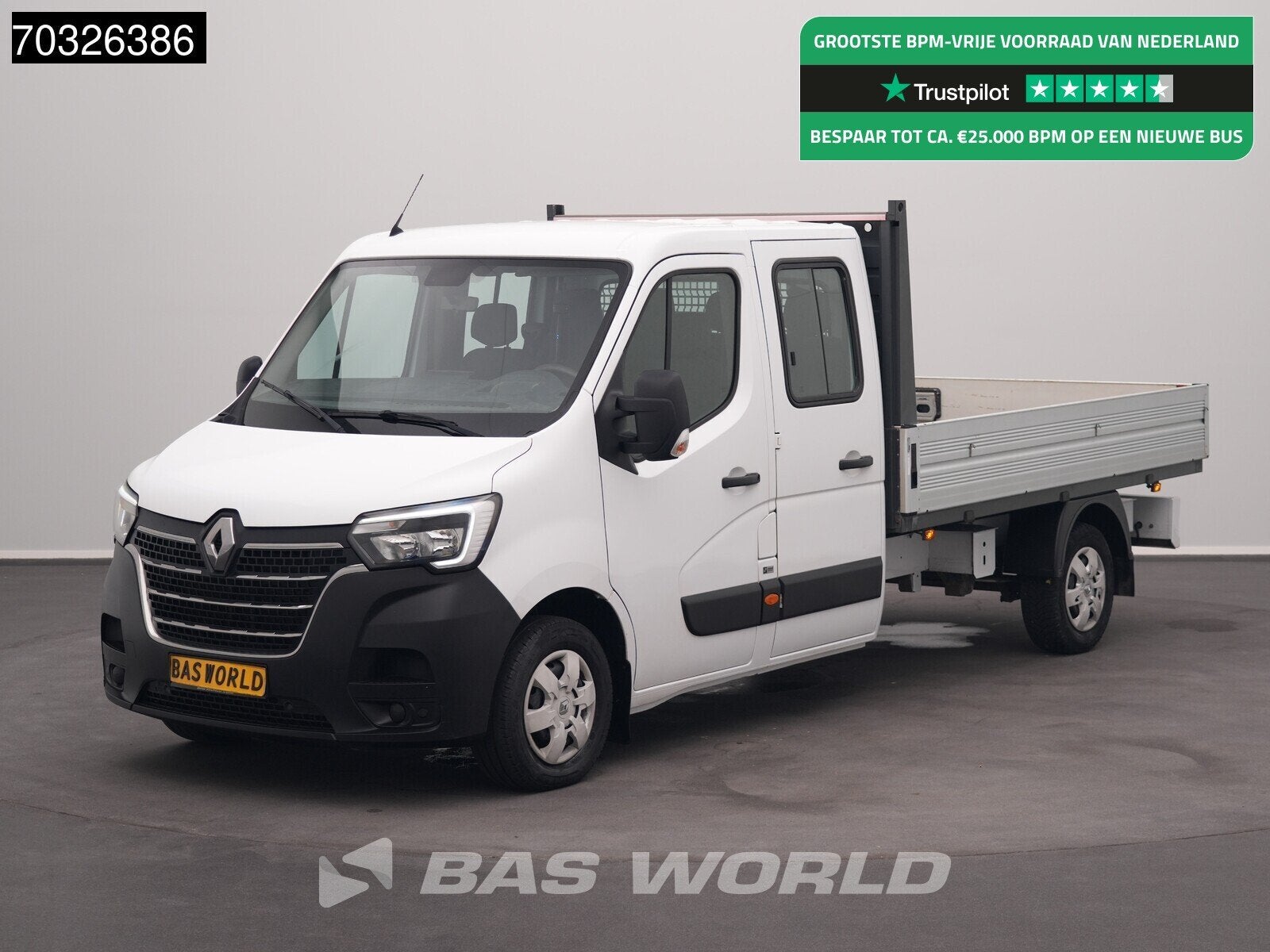 Renault Master 150PK Dubbel Cabine Open Laadbak Trekhaak LED, Achat, Capteur de lumière, Entreprise, 7 places