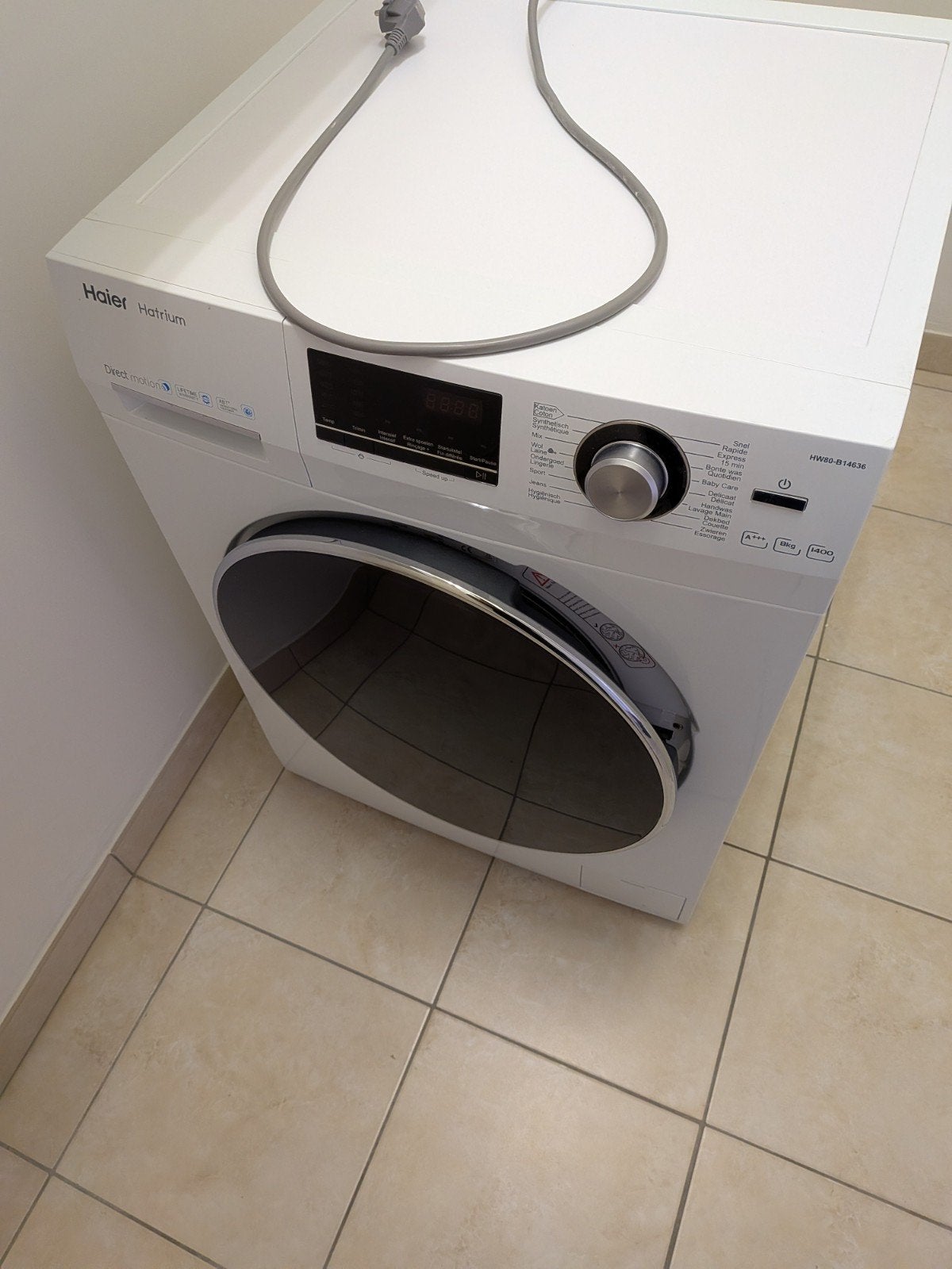 machine a laver haier, Enlèvement