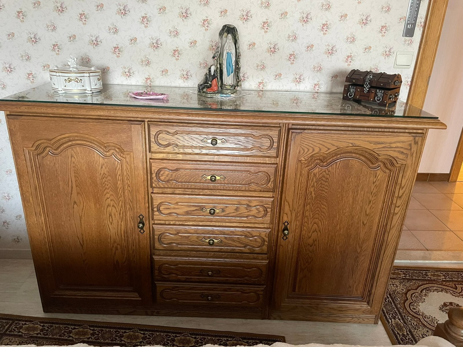 mooie houten slaapkamer dressoir, Huis en Inrichting, Kasten | Dressoirs, Ophalen, Zo goed als nieuw