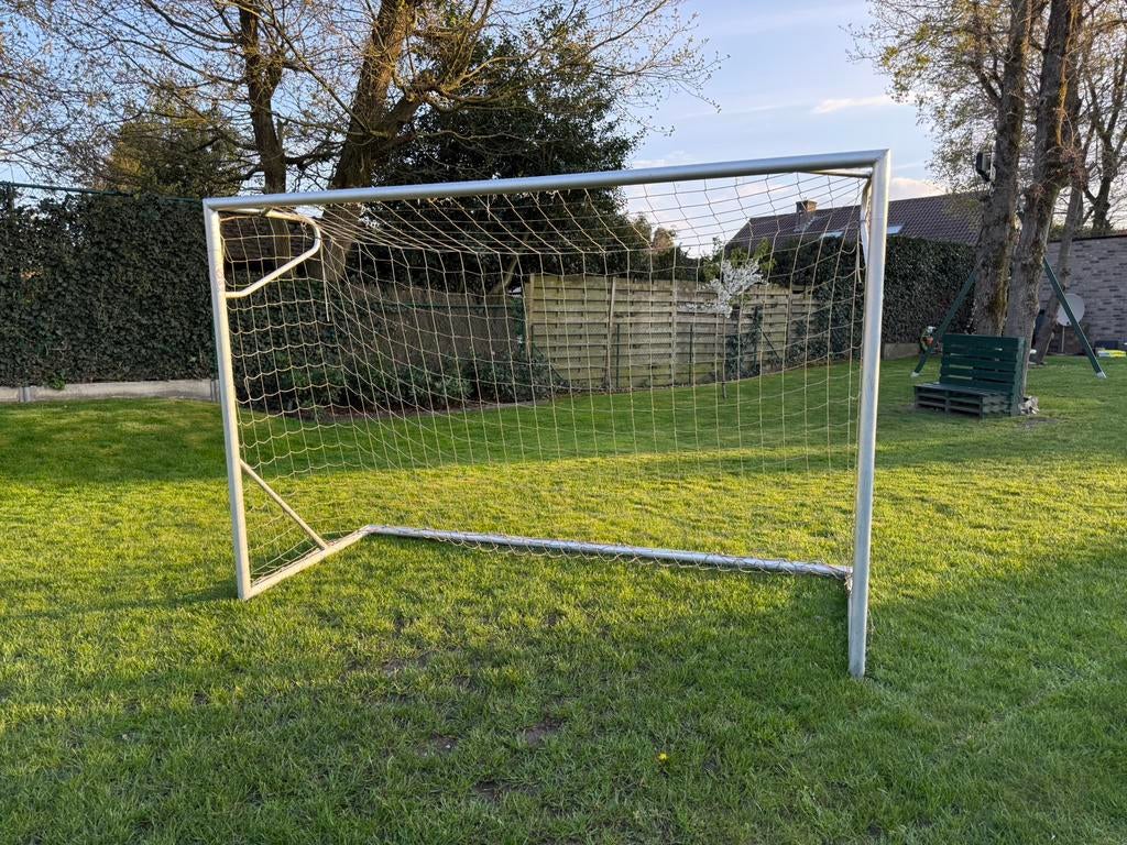 Voetbaldoel 3x2 meter aluminium, Enlèvement, Comme neuf
