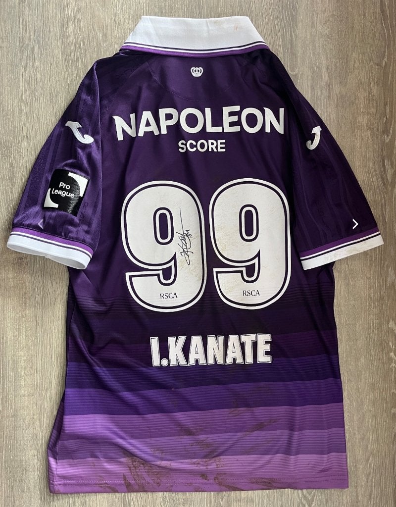 Match worn shirt RSC Anderlecht Kanate, Enlèvement ou Envoi, Utilisé, Maillot