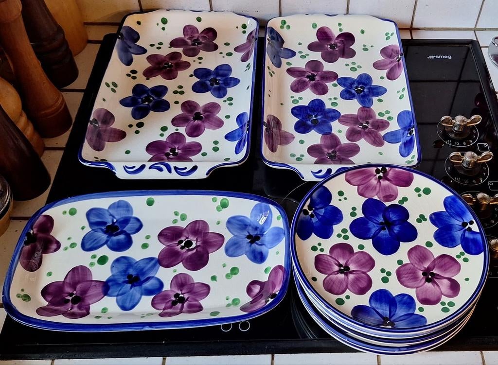 Schramberg Porselein - Peggy Handgeschilderd !, Ophalen of Verzenden, Gebruikt, Overige materialen, Compleet servies