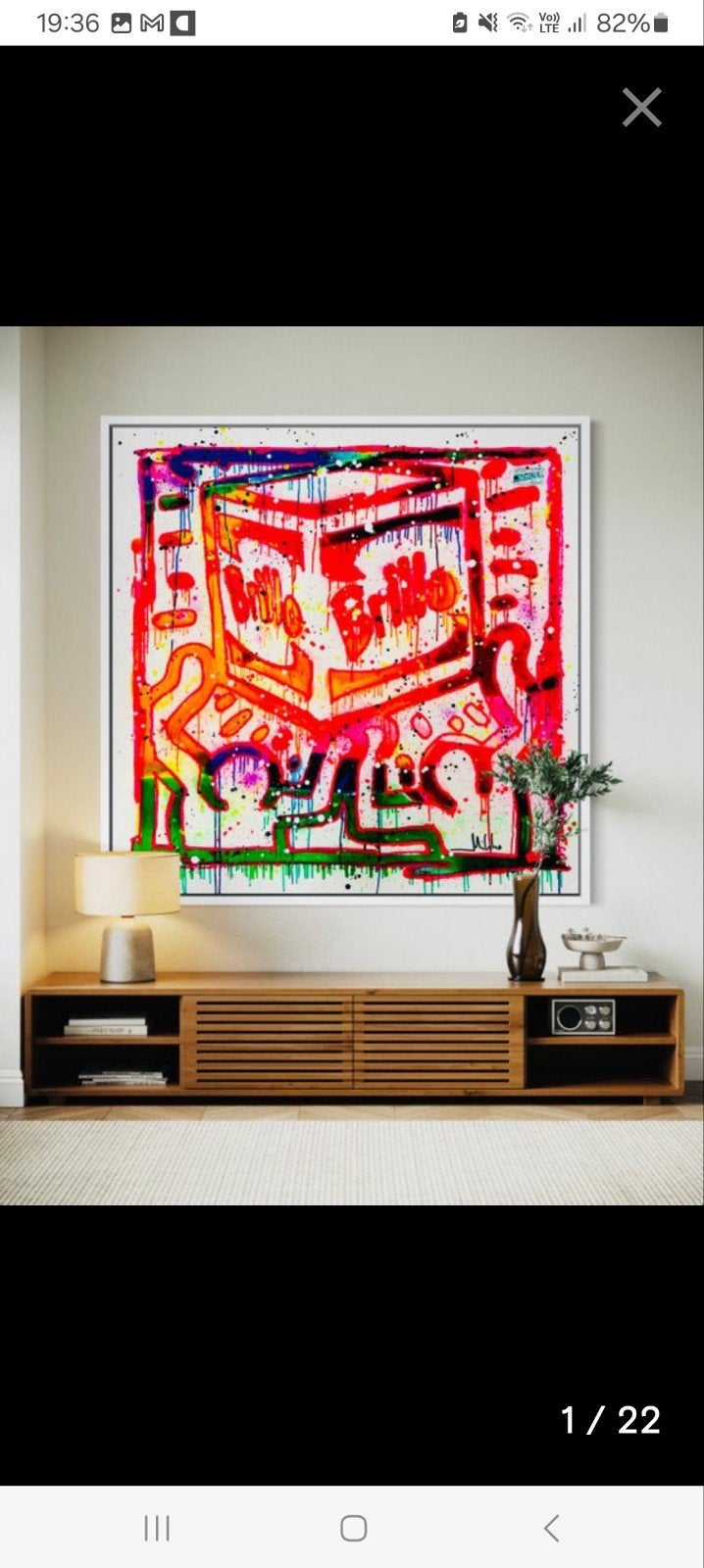 Origineel Mikko - Haring Kids On Brillo Box  - XL, Antiek en Kunst, Kunst | Schilderijen | Modern, Ophalen of Verzenden