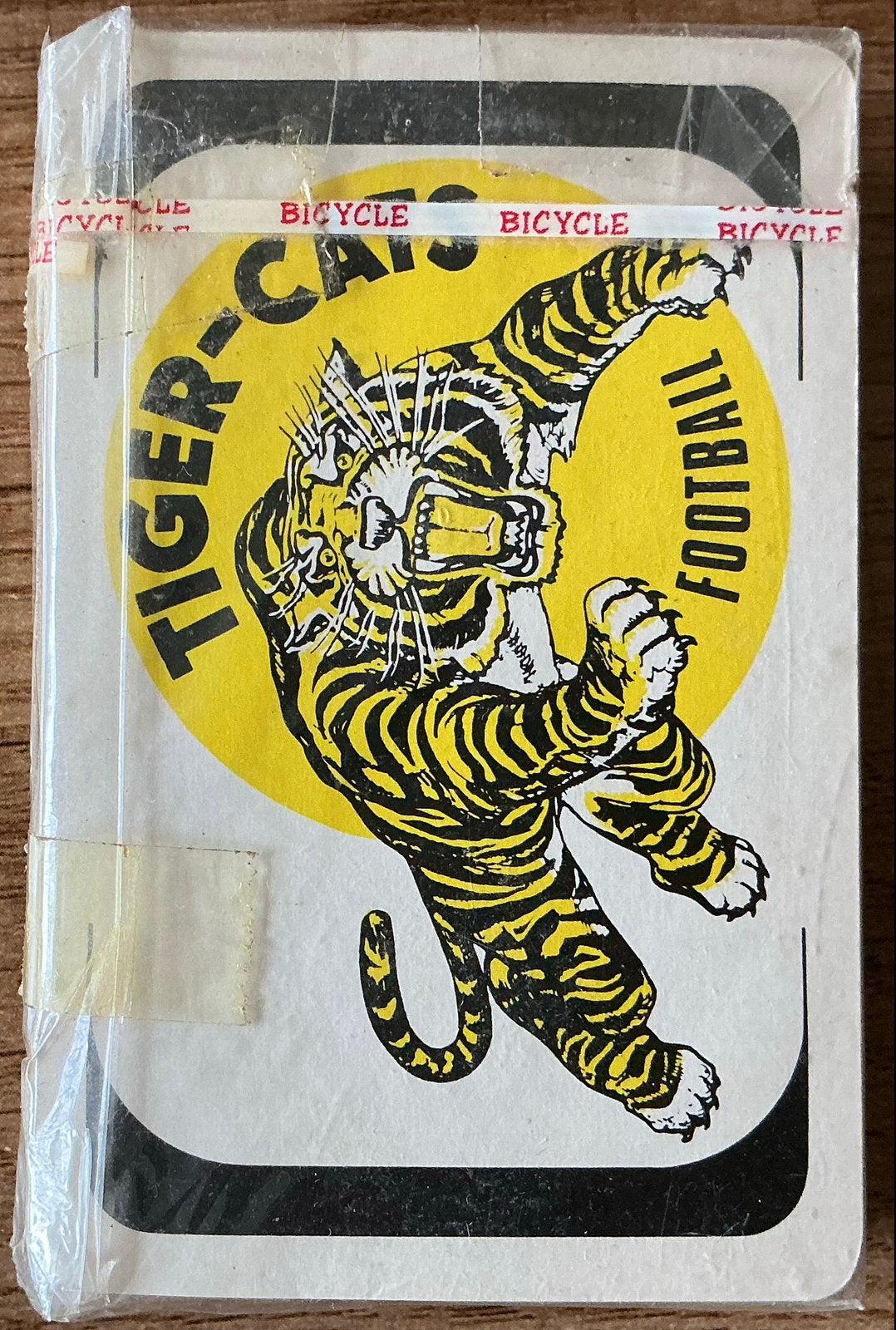 Ancien jeu de cartes BICYCLE/TIGER-CATS FOOTBALL, Collections, Enlèvement ou Envoi, Comme neuf, Carte(s) à jouer
