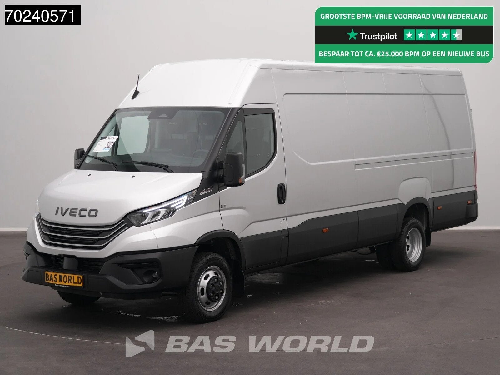 Iveco Daily 35C18 BPM VRIJ! 3.0L Automaat L3H2 180PK Dubbell, Auto's, Bestelwagens en Lichte vracht, Automaat, Stof, Euro 6, 4 cilinders