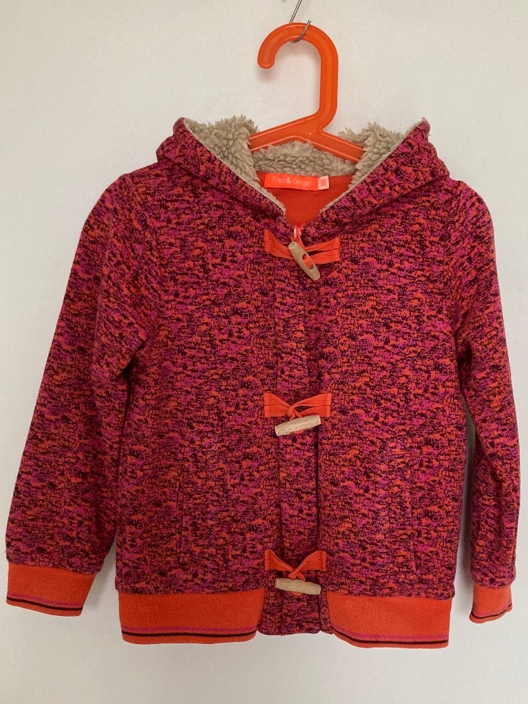 Fred & Ginger warme vest met capuchon – Maat 116, Gebruikt, Meisje, Trui of Vest, Ophalen of Verzenden