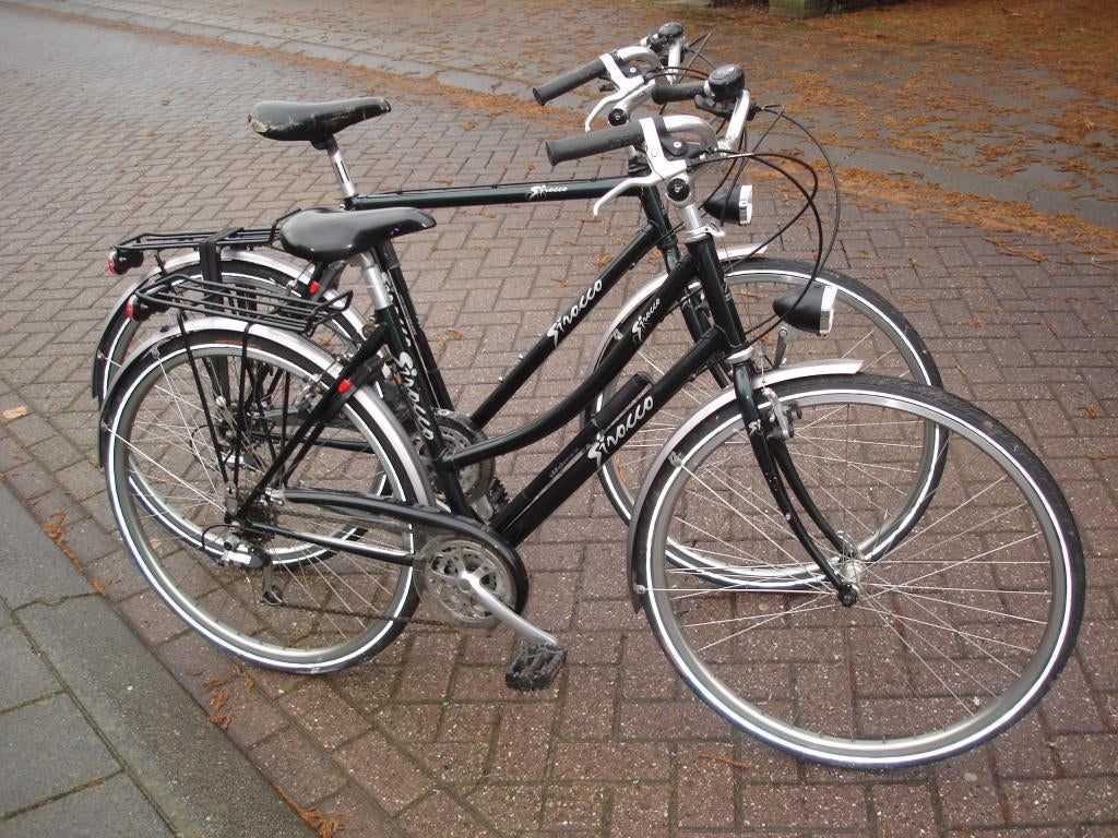 Mooi set SIROCCO fietsen Dames & Heren, Fietsen en Brommers, 28 inch, Gebruikt, Velgrem, 15 tot 20 versnellingen