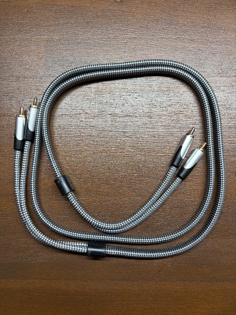 JVC RCA-RCA shielded audiokabel, Enlèvement, Comme neuf, Moins de 2 mètres, Câble de haut-parleur