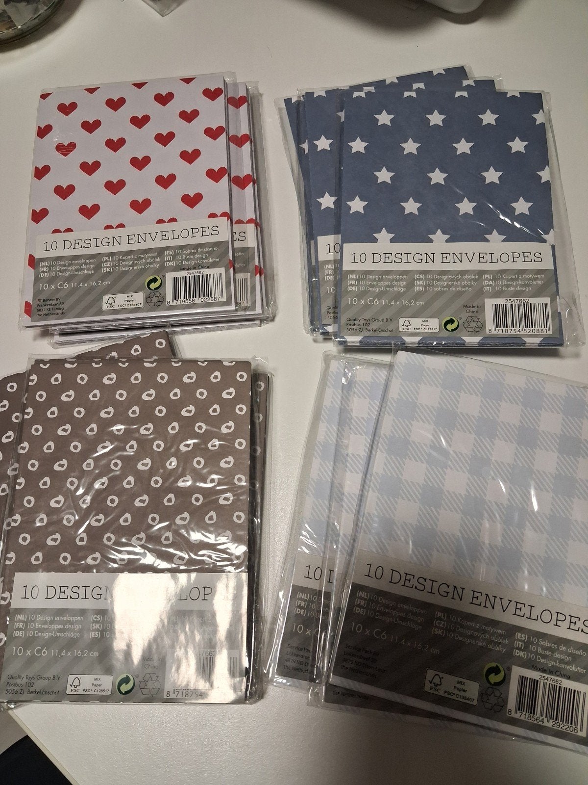 NIEUW !! Diverse design omslagen - enveloppen, Divers, Papeterie, Enlèvement