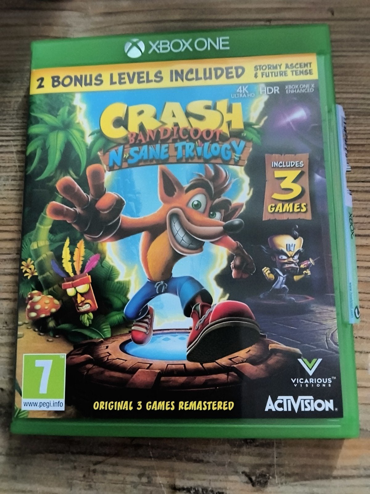 Crash Bandicoot NSane Trilogy - Xbox One, Games en Spelcomputers, Games | Xbox One, Zo goed als nieuw, Avontuur en Actie, 1 speler