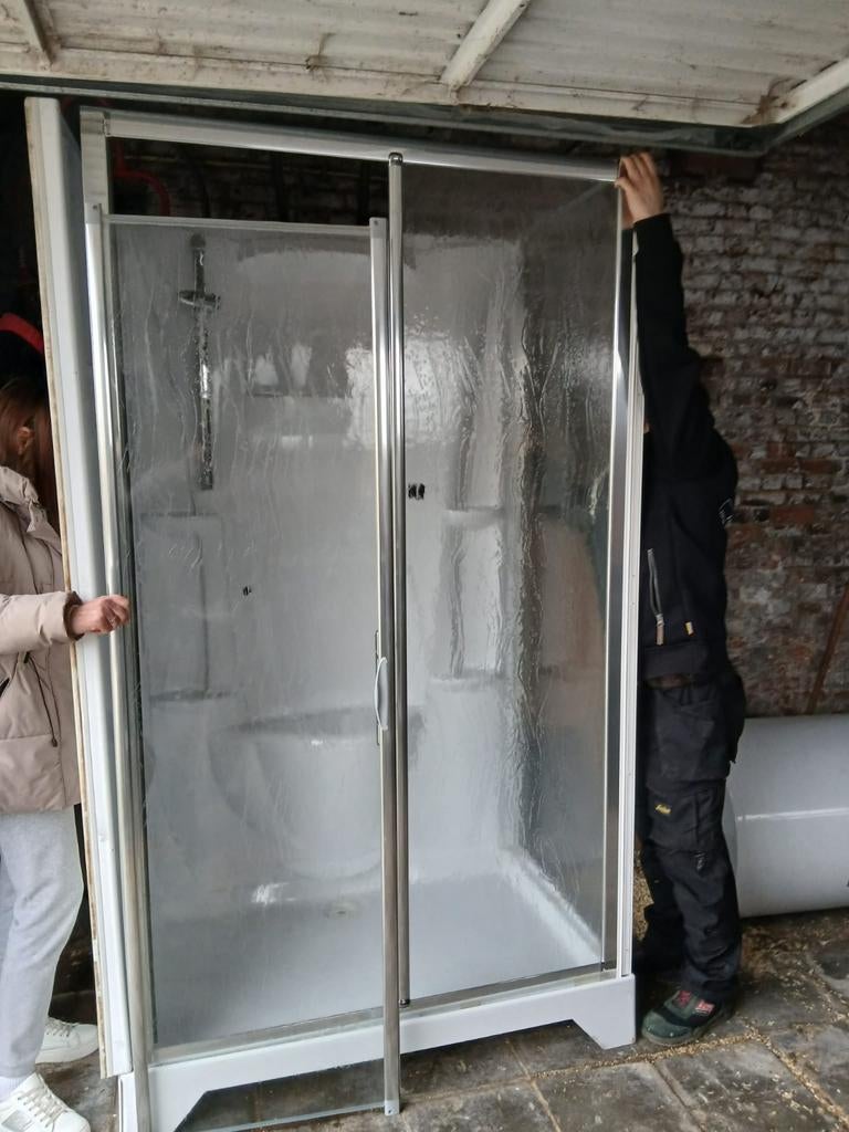 Cabine de douche, Bricolage & Construction, Enlèvement, Comme neuf, Verre, Douche