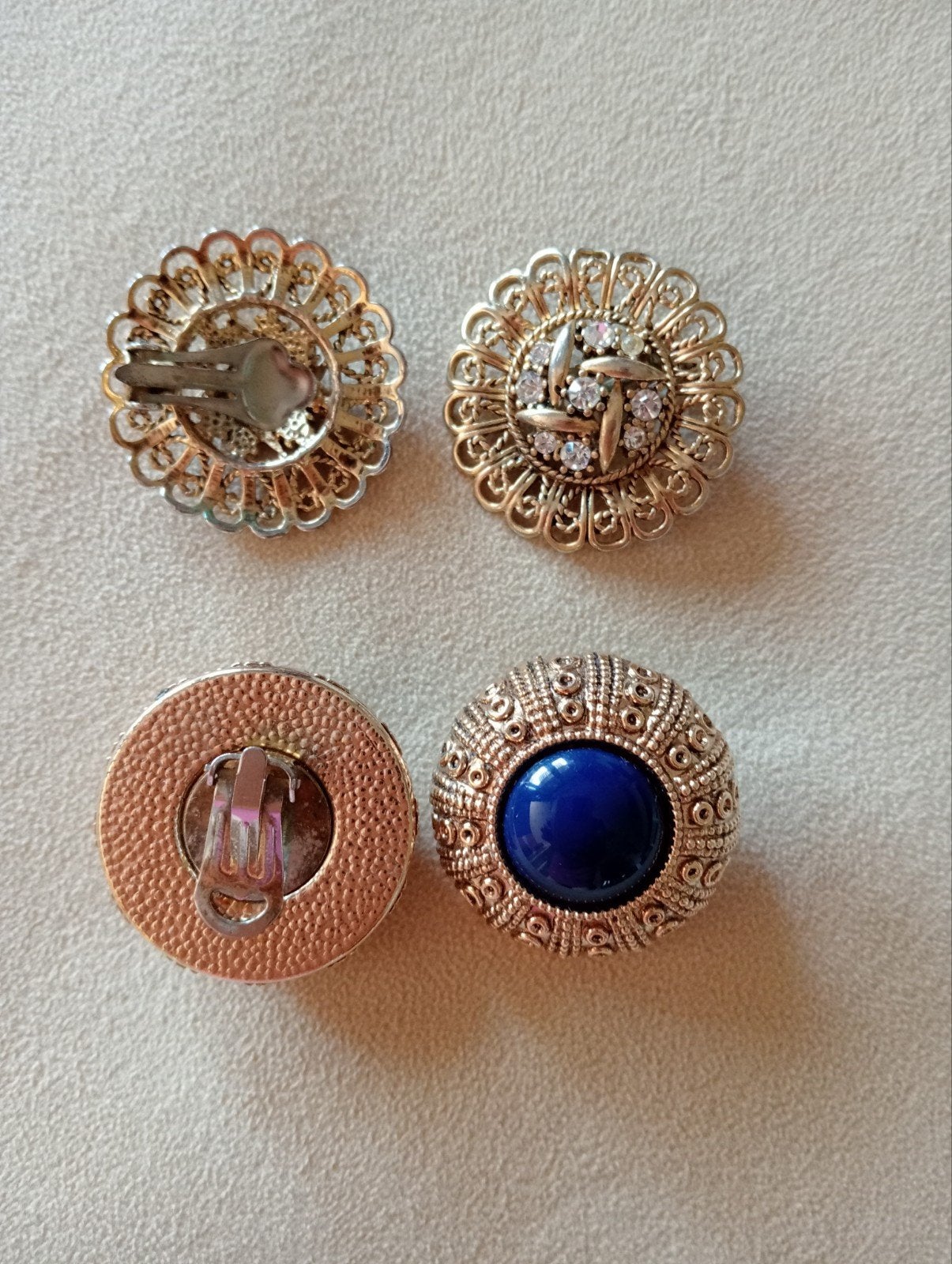 vintage clip oorbellen., Ophalen of Verzenden, Oorbellen
