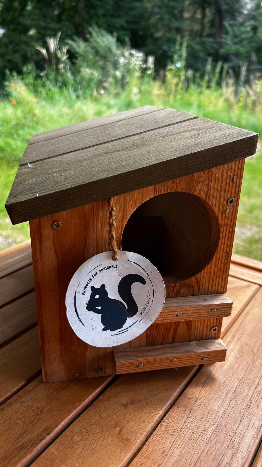 Voederhuis voor eekhoorntjes, Tuin en Terras, Ophalen, Nieuw