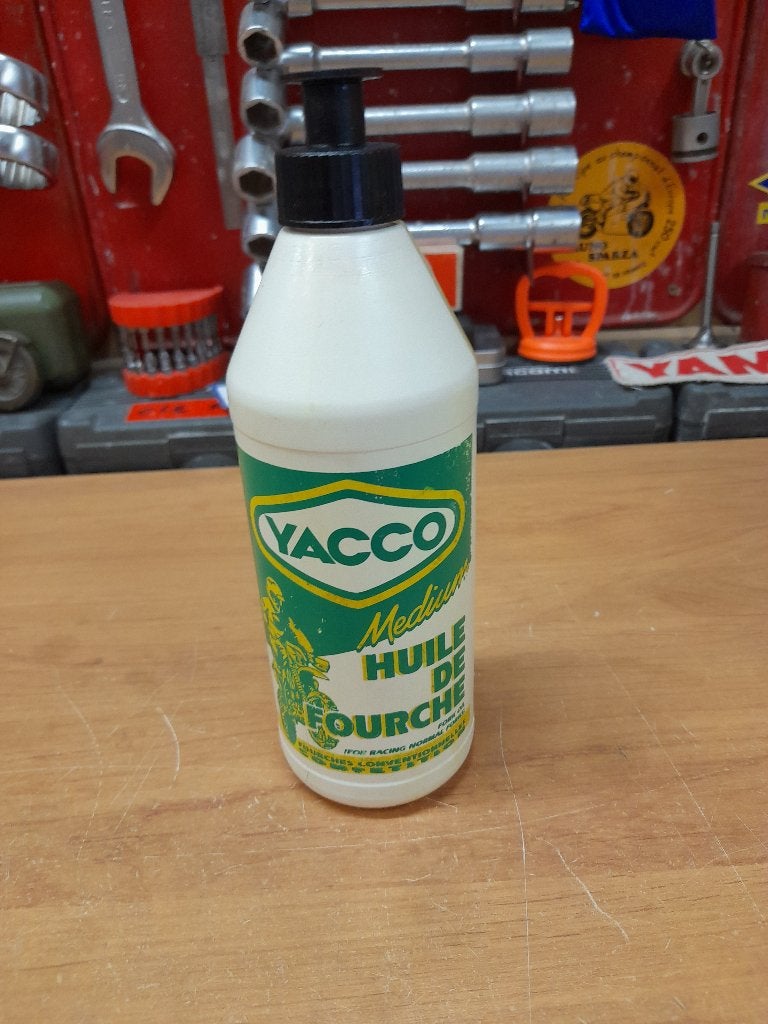 ancien bidon huile vide yacco fourche moto, Envoi, Utilisé, Autres types