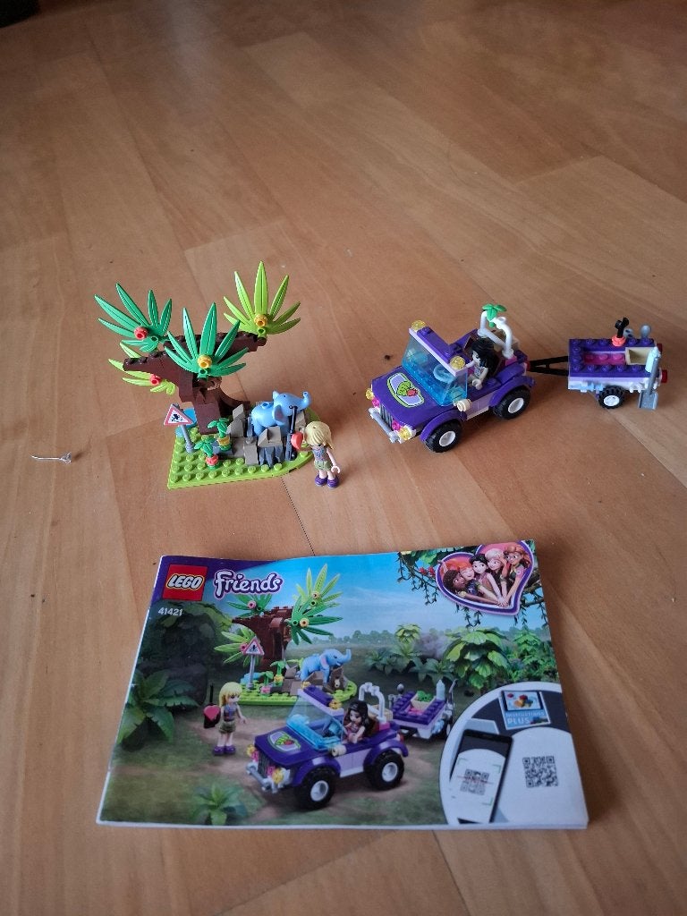 41421 Baby Elephant Jungle Rescue – compleet + boekje, Ophalen, Lego, Compleet, Friends