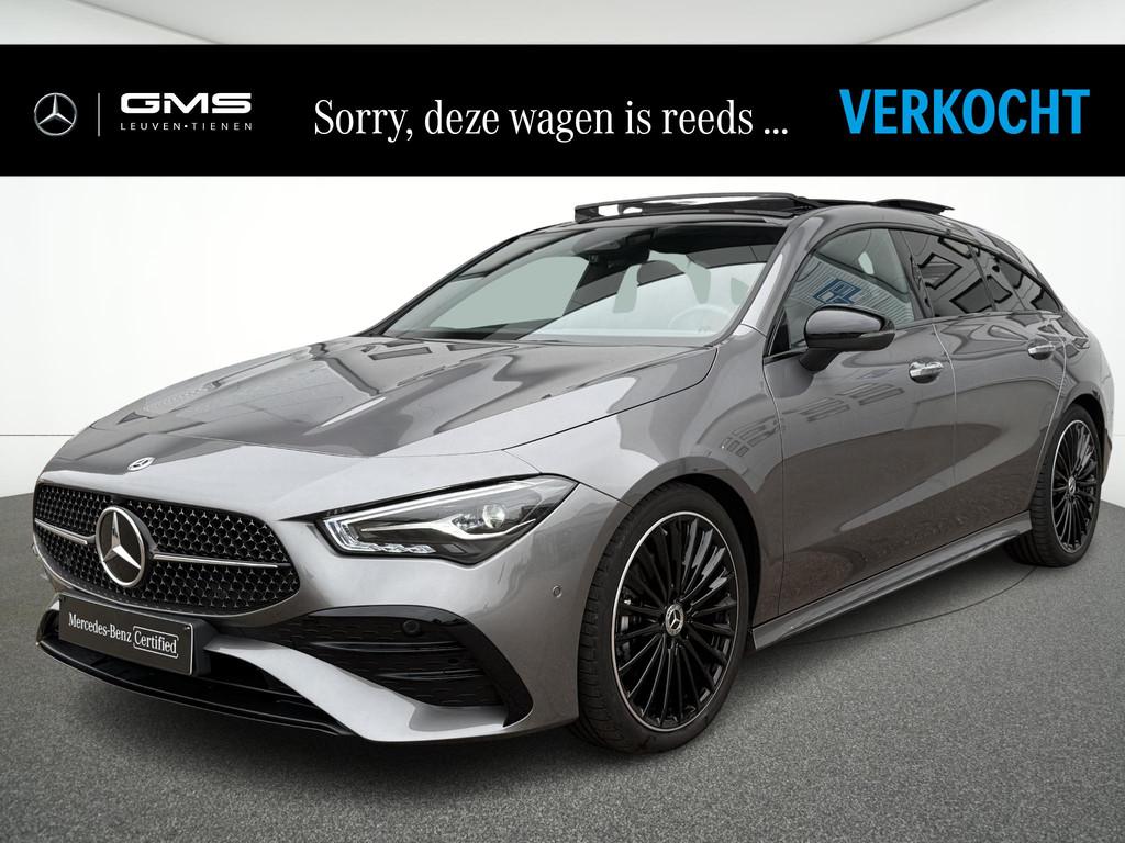 Mercedes-Benz CLA-klasse Shooting Brake CLA 180 AMG Line, Auto's, Mercedes-Benz, CLA, Stof, Gebruikt, Zwart
