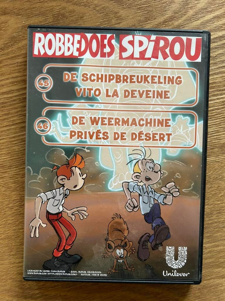 DVD Robbedoes 45 - 46, Cd's en Dvd's, Alle leeftijden, Ophalen of Verzenden, Zo goed als nieuw, Tekenfilm