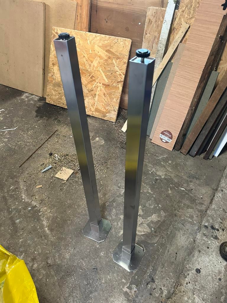 2 tafelpoten, Huis en Inrichting, Ophalen, Zo goed als nieuw