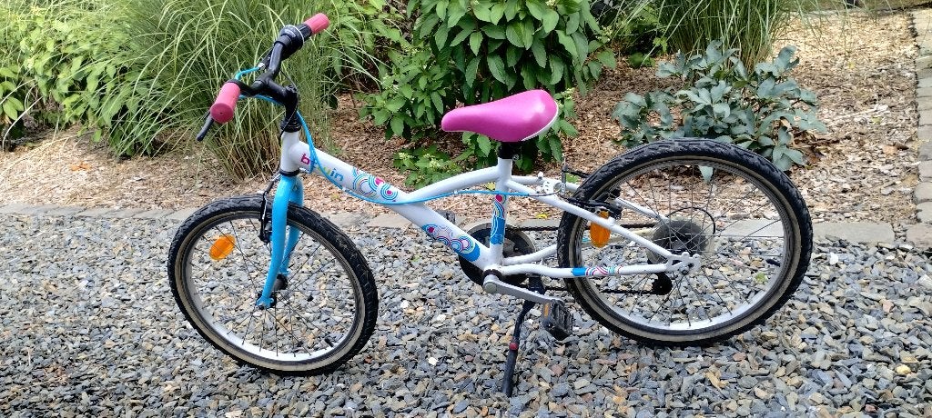 Vélo fille 20 pouces Decathlon, Vitesses, Frein sur jante, Utilisé, B'twin