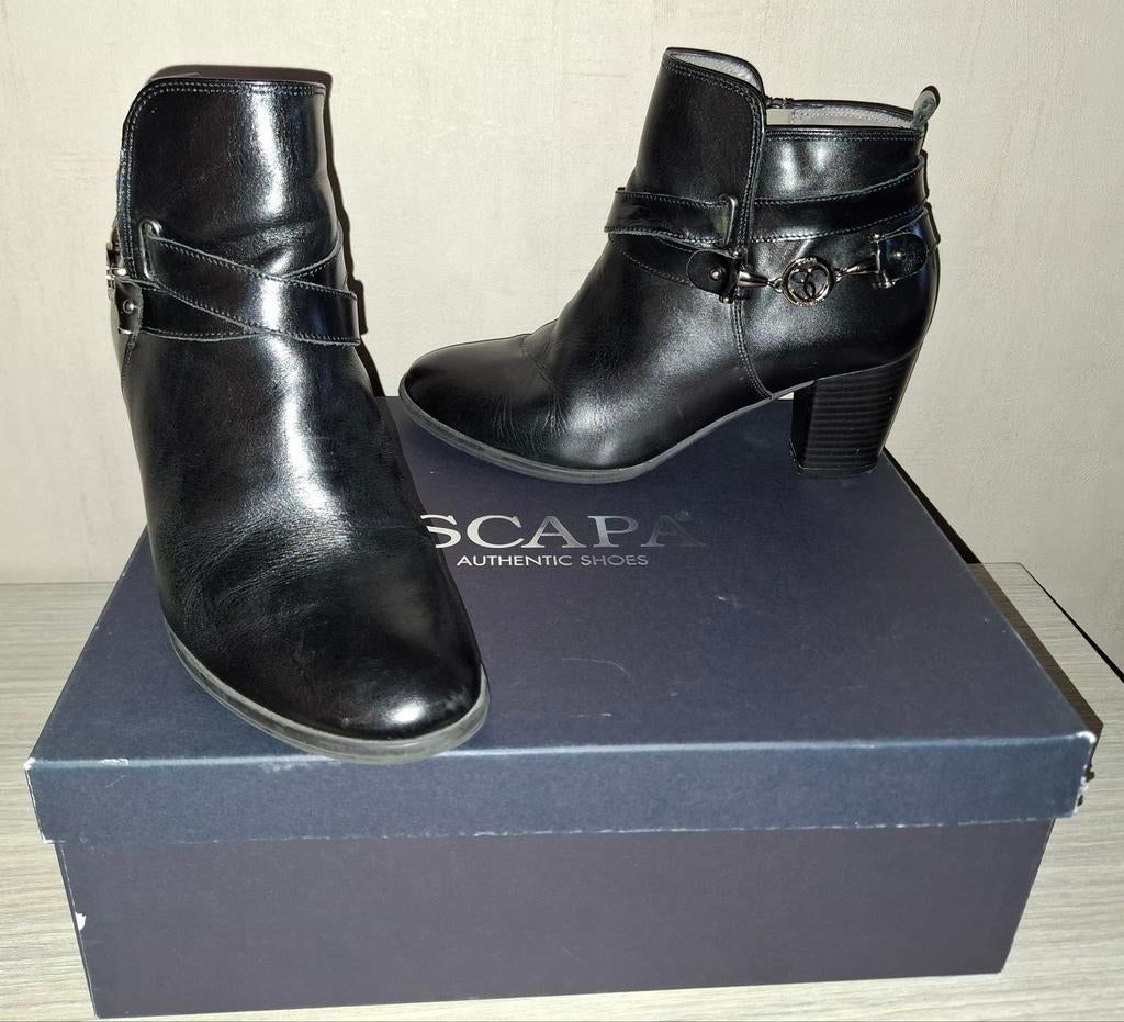 Bottes courtes noires SCAPA taille 38 avec boîte d'origine, Vêtements | Femmes, Chaussures, Enlèvement, Noir
