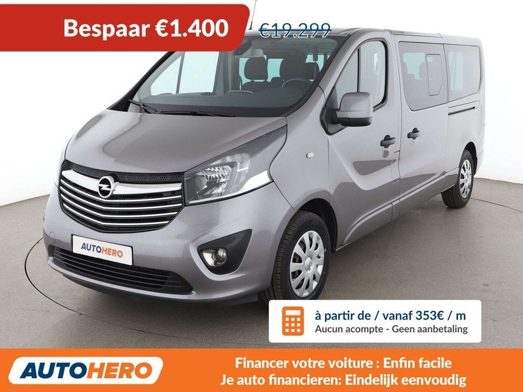 Opel Vivaro 1.6 Biturbo CDTI Combi+ L2H1 2,9t (bj 2018), Auto's, Voorwielaandrijving, 4 deurs, Stof, Zwart