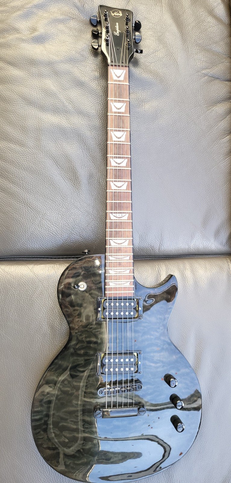 VGS Eruption - Faded Black | Singlecut Elektrische Gitaar, Ophalen, Zo goed als nieuw, Solid body, Overige merken