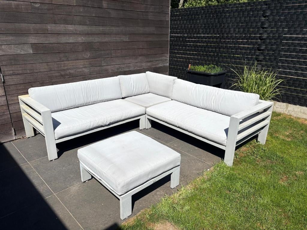 Design lounge voor tuin, Ophalen, Gebruikt, 6 zitplaatsen, Bank